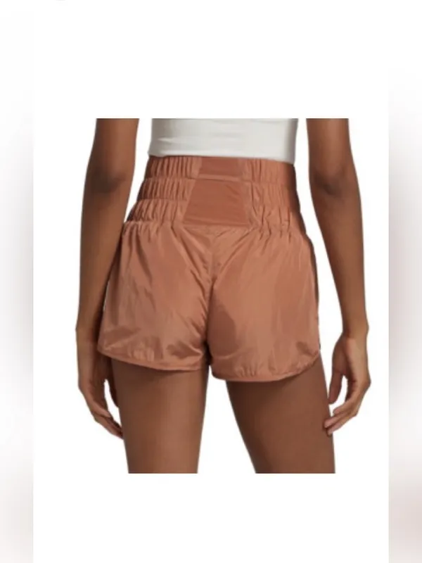 Free People Movement Size M Burnt Orange The Way Home High Rise Athletic Shorts - Image 2