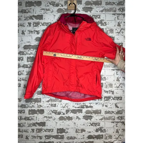 The North face | women bright colored rain coat with hood - Image 4