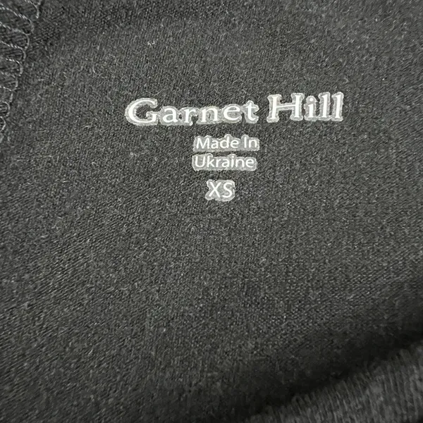 Garnet Hill‎ Tunic Dress XS Black 3/4 Sleeve Stretch Minimalist Tencel Lyocell - Image 8