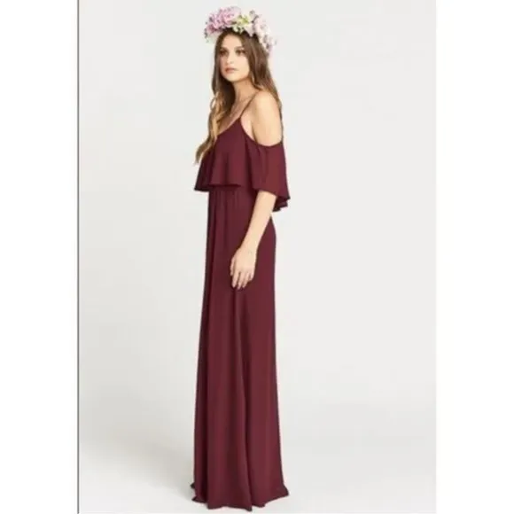 Show me your mumu wedding burgundy new with tags‎ maxi - Image 2