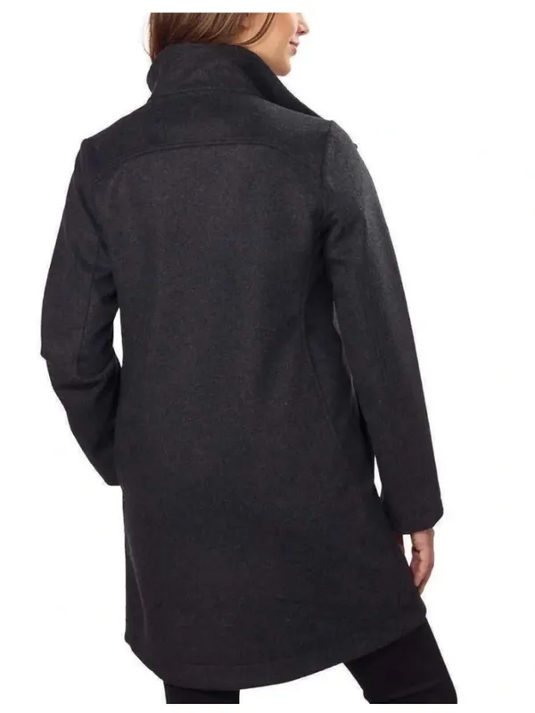 Pendleton Women's Water Resistant Cascade Wool Campbell Coat Jacket Charcoal - Image 3