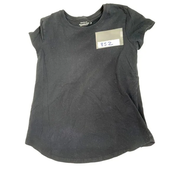 Abercrombie & Fitch Black Knotted Crew Tee Medium 85Z - Image 5