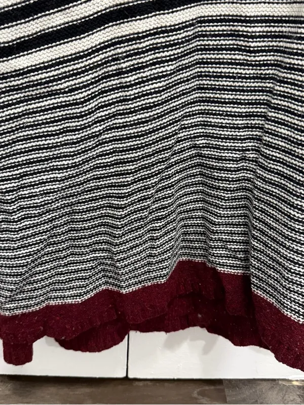 Anthropologie Field Flower Black and White Striped Turtleneck Sweater - Image 4