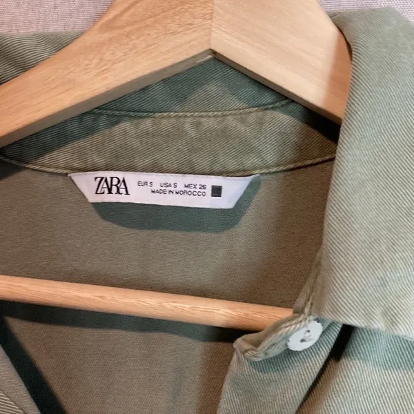 Zara Lyocell tiered mini dress - Image 4