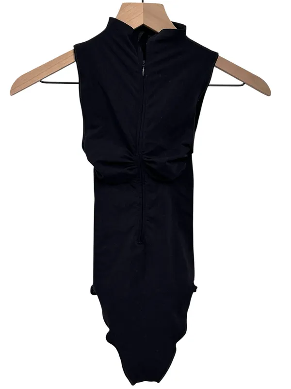 Skims seamless sculpt zip front sleeveless thong S bodysuit NWOT - Image 5