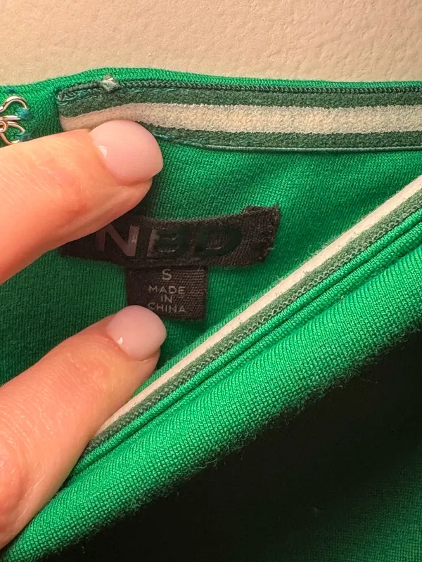 NBD Lost Paradise Strapless Midi Dress Kelly Green - Image 2