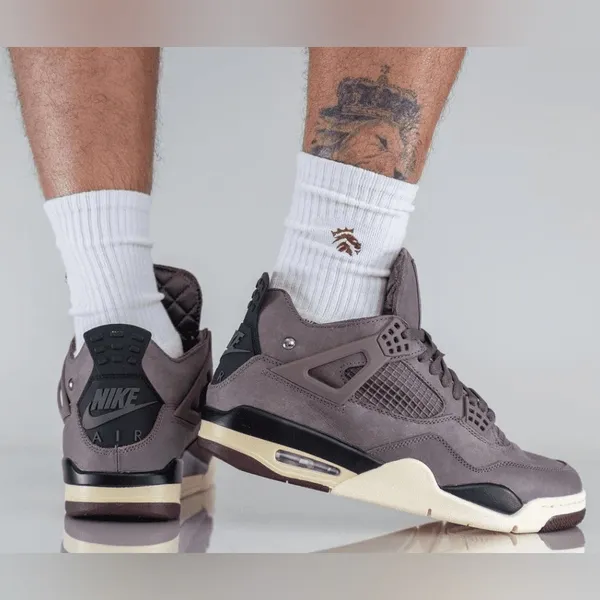 Nike Air Jordan 4 Retro X A Ma Maniére 'Violet Ore' High Top Sneakers - Image 3