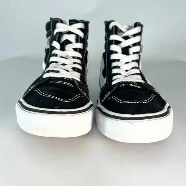 Vans Old Skool Canvas Suede Hi Top Skate Sneakers Shoes Black 507698 Women 7.5 - Image 2