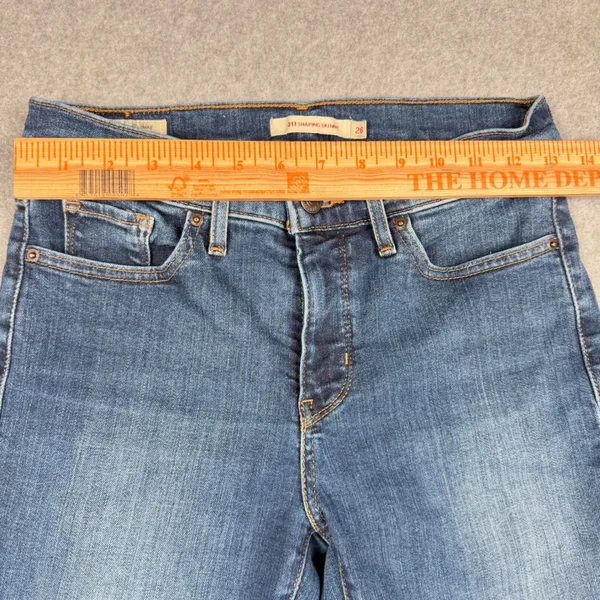 Levis Premium 311 Shaping Skinny Jeans Women's 26 Blue Denim 9in Rise - Image 8