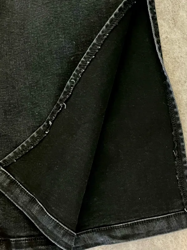 Hidden Long Dark Wash Denim Skirt, M - Image 7
