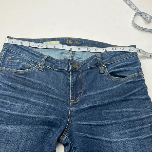 Kut From the Kloth Diana Skinny Women SZ 8 Blue Denim‎ Jean Five Pockets - Image 5