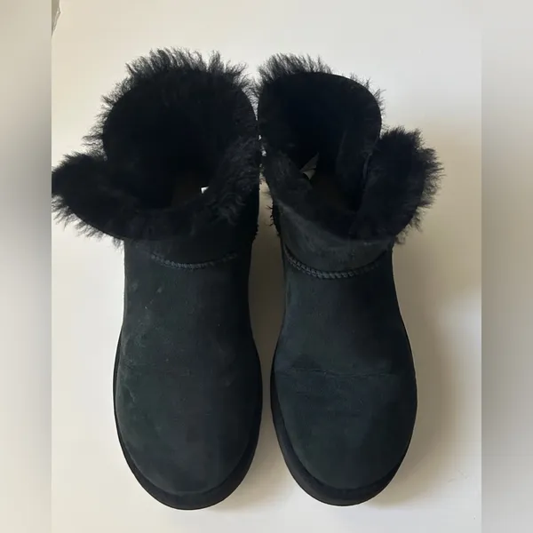 Women’s UGG Mini Bailey Black Boots 9 - Image 2