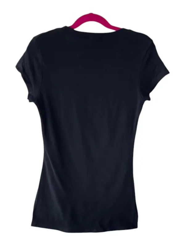 Y2K: Broken Heart ✿ Crystal Rose Tattoo Tee T Shirt ✿ Black Small ✿ Stretch Fit - Image 4