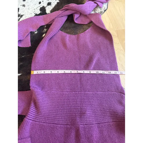 FREE PEOPLE BEACH NEW Orchid Convertible‎ Low-Back Mini Dress In Purple Size M - Image 4