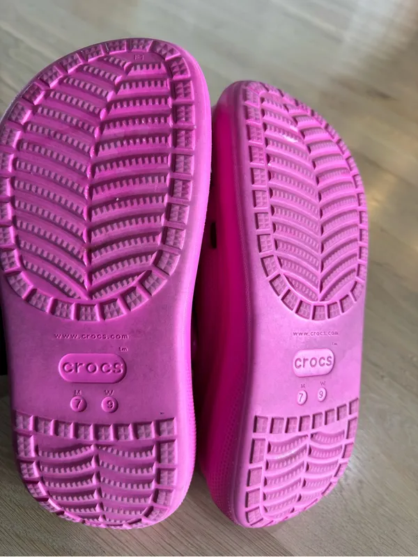 CROCS Crush Classic platform Clog hot pink size women’s 9 / men’s 7 - Image 6