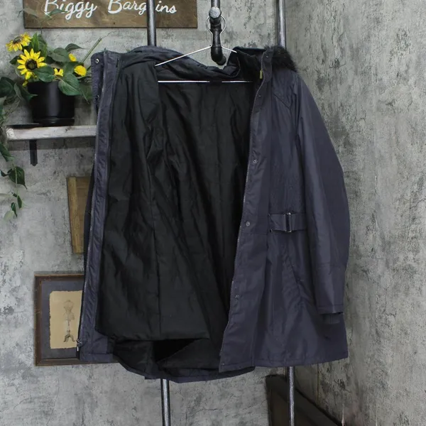 Susan Graver Plus Size Hooded Parka with Removable Vest Gray See Measurements - Image 4