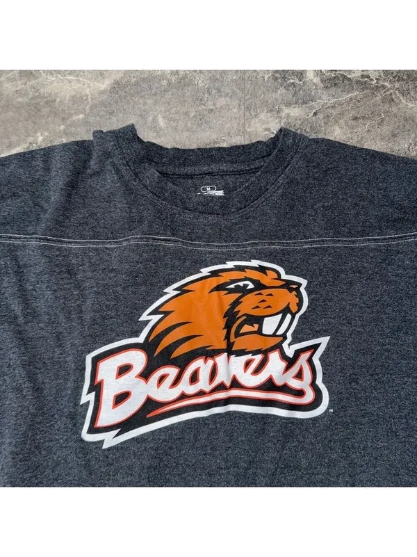 OSU Beavers Gray Long Sleeve Shirt Size Medium - Image 2