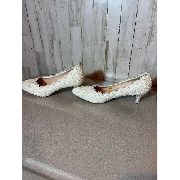 Crystal Queen Wedding Bride Shoes‎ size 42 - Image 3