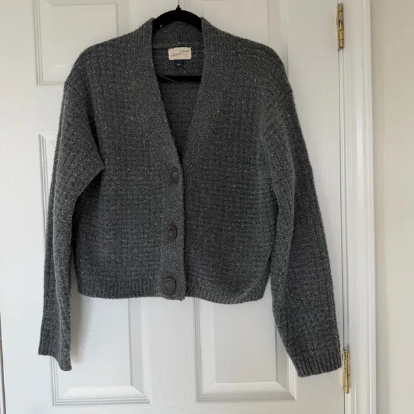 Universal Thread Gray Knit Cardigan Sweater Size Small - Image 4