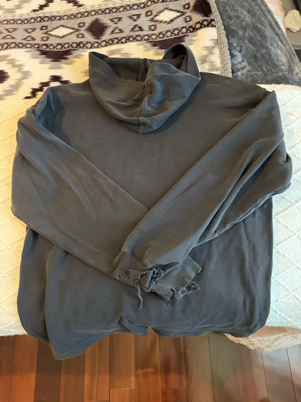 Versace Distressed Hoodie Sweatshirt - Image 3