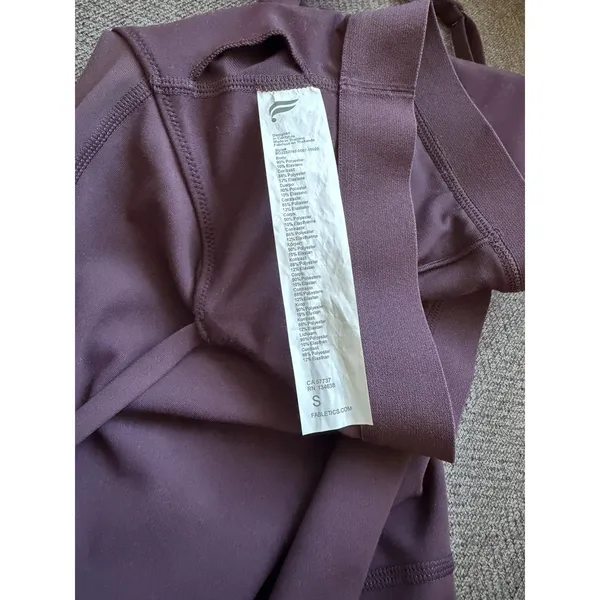 Fabletics Women’s PureLuxe TLC Short Jumpsuit 4" Size Small Oxblood - Image 7