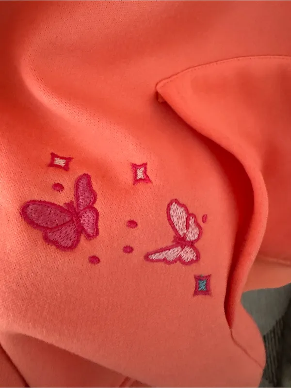 Y2K Floral You're Exactly Where You're Supposed To Be Letter Embroidered Hoodie - Image 4