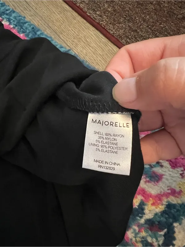 Majorelle Poise Black Off Shoulder Flare Mini Dress Small xs - Image 12