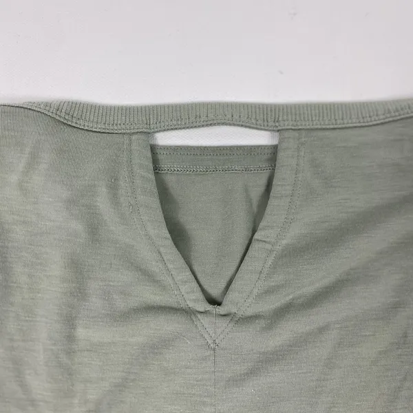 Athleta Shirt Womens XS Green 3/4 Sleeve‎ Open Back Lightweight Athletic Top - Image 7
