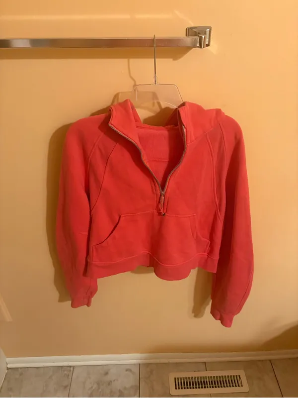 Lululemon Scuba Oversized Half-Zip Hoodie in Vintage Rose - Image 3