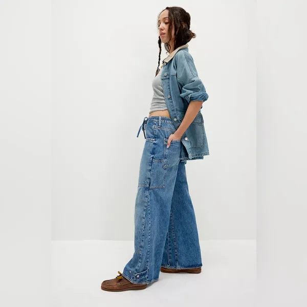 Free people CRVY Outlaw Wide-Leg Jeans - Image 3