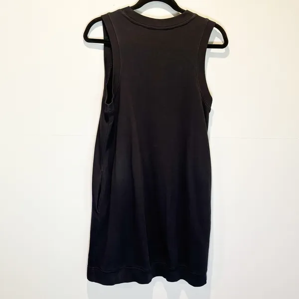 Nike Black Sleeveless Sweatshirt Mini Dress - size Large - Image 5