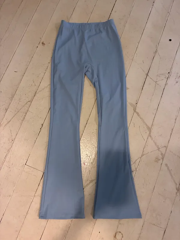 Sexy Tight Flared Pants 2024 High Waisted Elastic Sports Casual Solid Pants - Image 2