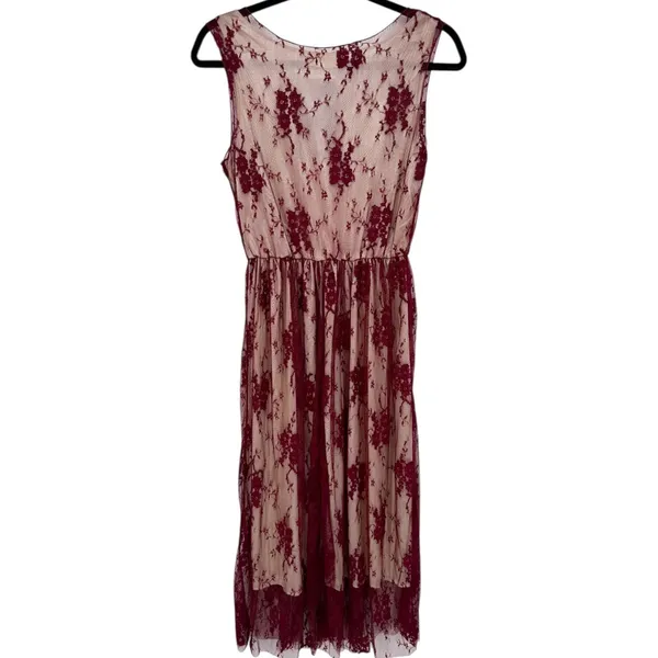 NWT Anna‎ Kaci Sleeveless Floral Lace Midi Dress Size Medium Whimsigoth Witchy - Image 5