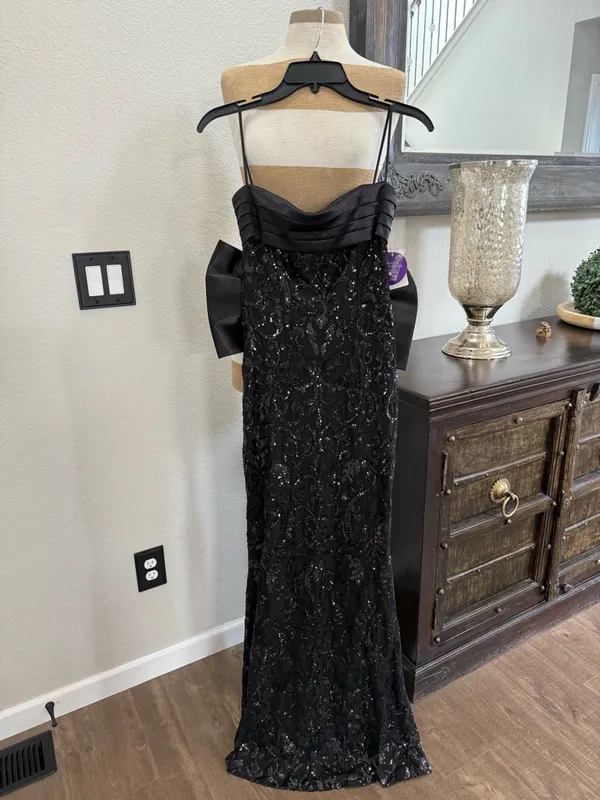 Windsor Renee Sequin Bow Mermaid Formal Dress S NWT - Image 4