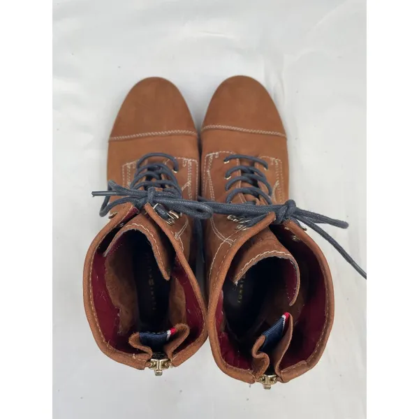 Tommy Hilfiger Women's Brown Suede Ankle Boots Shoes Size 7.5 SKU 4043 - Image 6