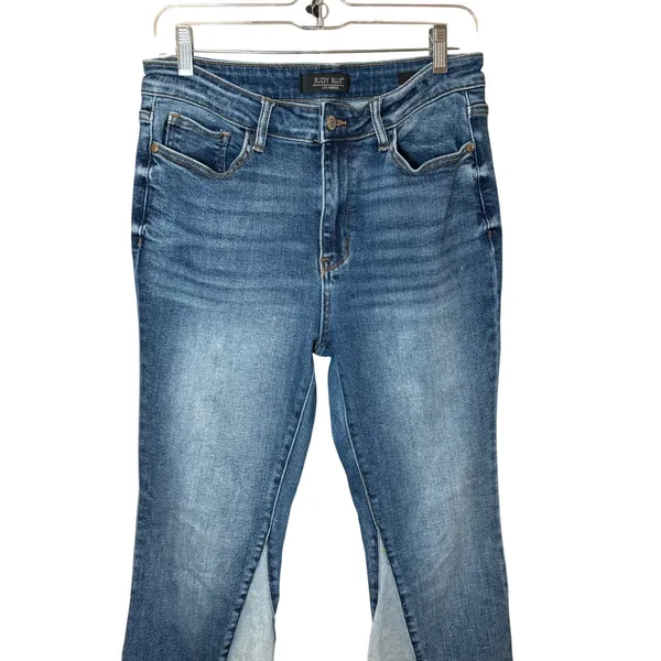 Judy Blue Georgia‎ Panel Flare Jeans Bell Bottoms Size 11/30 - Image 3