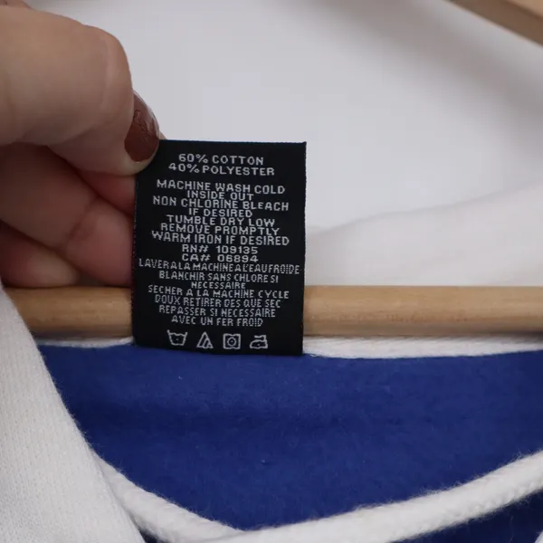 NBA Philadelphia 76ers Lace Up Hoodie Large Blue White Raglan Sweatshirt - Image 5