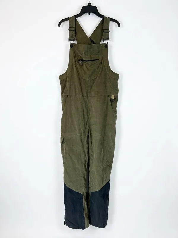 Backcountry Kamas Corduroy Overalls Womens L Kalamata Green NWT Utility Cargo - Image 2