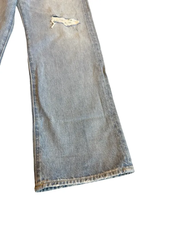 Denimist Lindsay Slim Boyfriend Jeans Light Wash Denim Distressed Size 31 Womens - Image 5