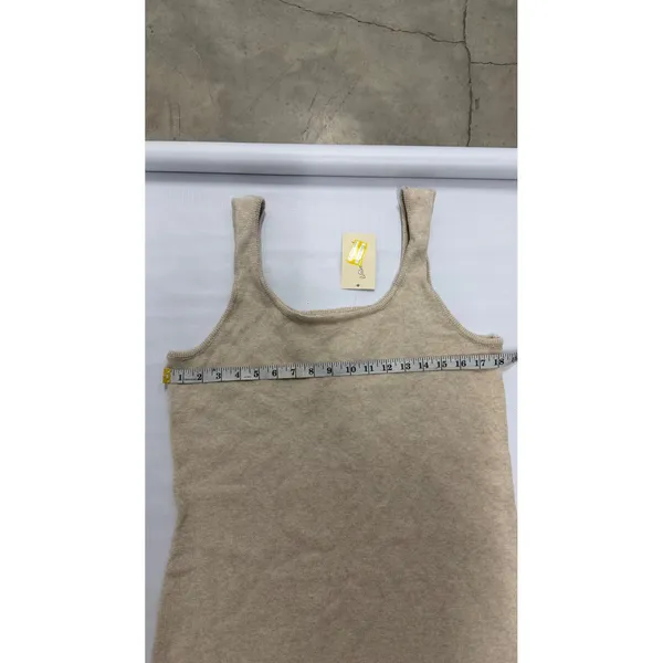 Universal Thread Womens XL Tan Knit Sleeveless Scoop Neck Midi Sweater Dress NWT - Image 3
