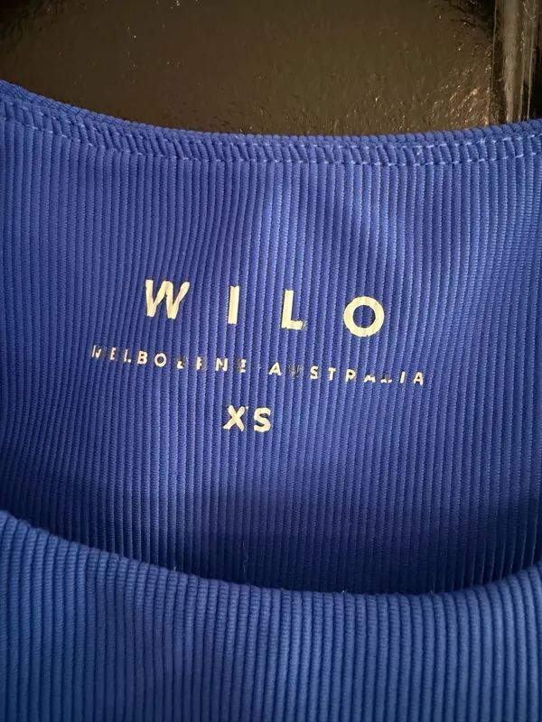 Wilo Ribbed sports bra Blue Size XS - Image 2