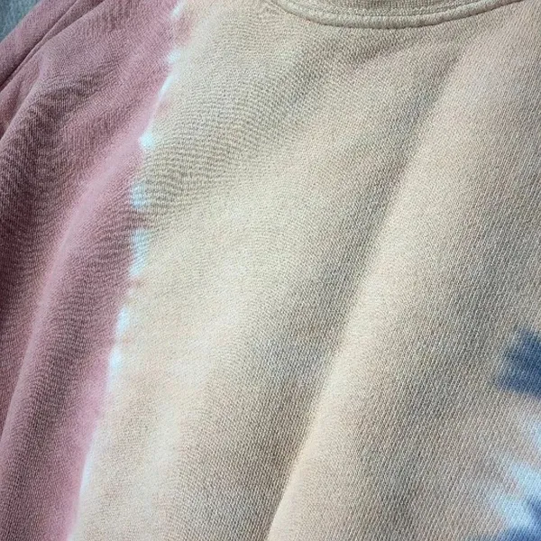 Spiritual Gangster Tie Dye Sweatshirt Medium 100% Cotton Semi Crop Crewneck #160 - Image 4