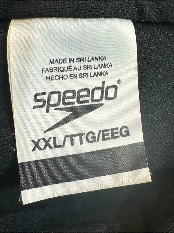 Speedo Womens Side‎ Shirred Endurance One Piece Swimsuit Black Size XXL - Image 10