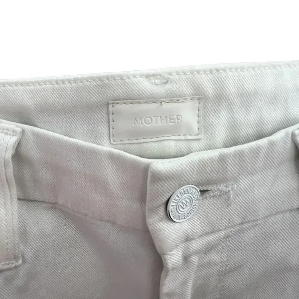 Mother Denim Looker Ankle Fray Jeans in Glass Slipper‎ White Size 26 - Image 15