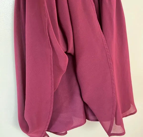 CLEAROUT! Burgundy Keepsake the Label Ruched Halter Dress Size S Like New - Image 5