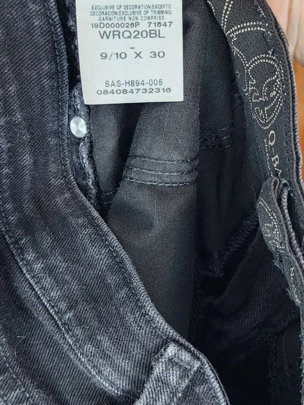 Wrangler Q. Baby's Black Women’s Jeans 9/10 × 30 - Image 3