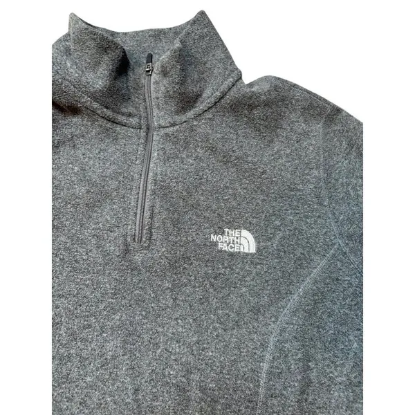 The North Face Womens Grey 1/4 Zip Fleece Pullover M/M - Image 7