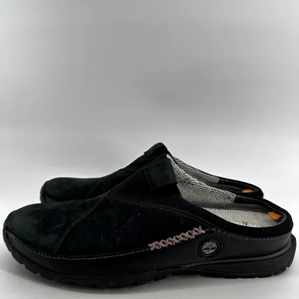 Timberland x Smartwool Power Lounger Clogs Slippers Leather Merino Wool Black 9M - Image 3