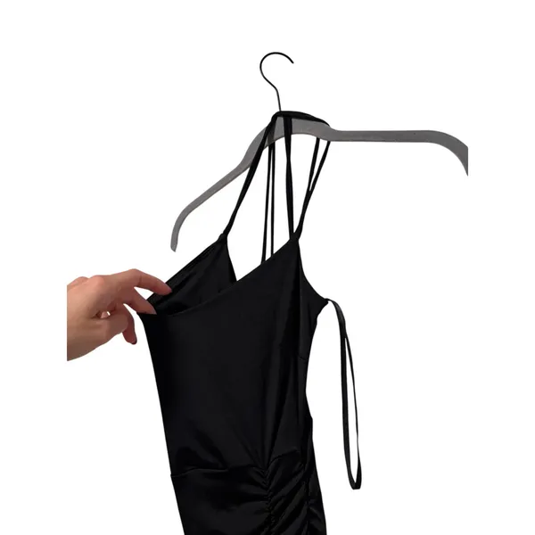 Windsor Black Ruched Bodycon Dress Size S - Image 3