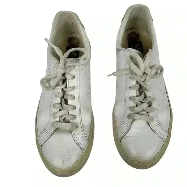 Veja Esplar Women's White Low Top Sneakers Size 7 Casual‎ Lace-Up - Image 2